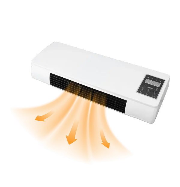 Heatoor compacto sobre un escritorio